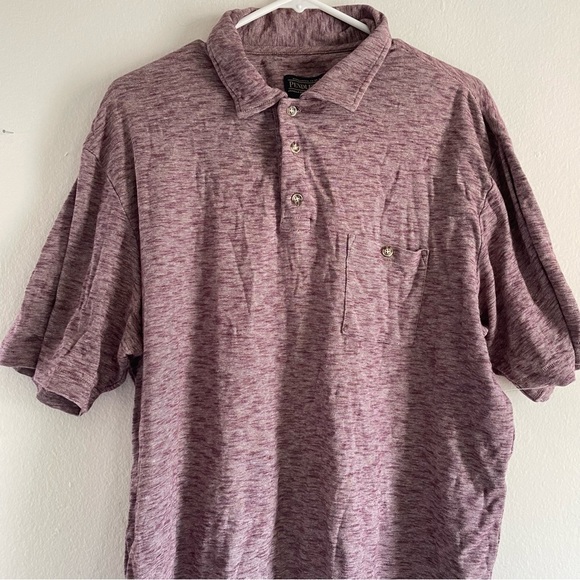 Pendleton short sleeve collared cotton polo quarter button collared shirt - Picture 8 of 8
